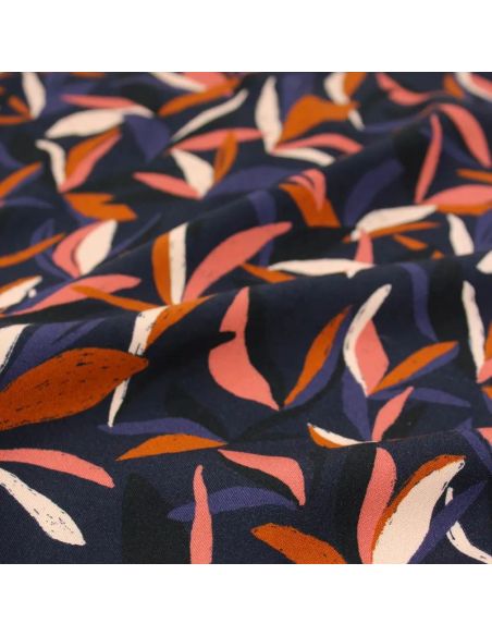 Viscose stof Mowgli Inktblauw - Églantine & Zoé