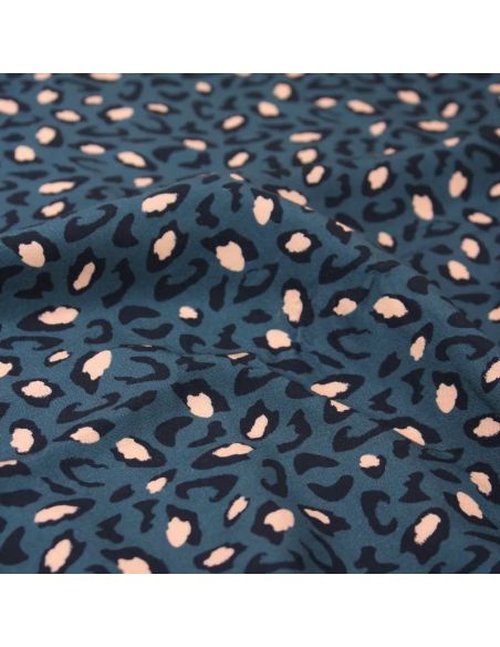 Viscose stof Bagheera Blauw - Églantine & Zoé