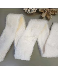 Nep bont lint - Wit