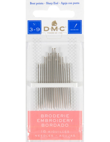 Borduurnaalden DMC nr. 3-9