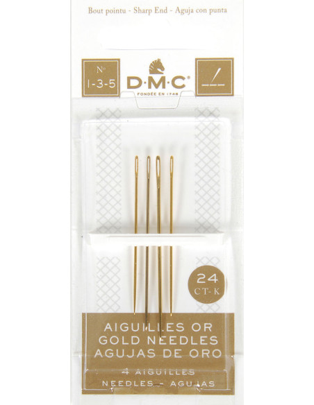Borduurnaalden GOUD DMC nr. 1-3-5