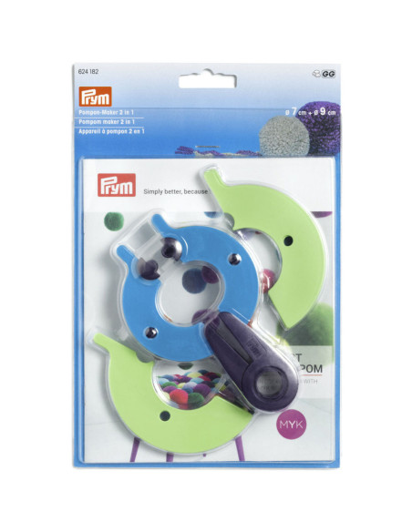 2-in-1 pompon apparaat L