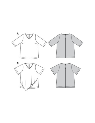 T-shirt patroon - Burda 6307