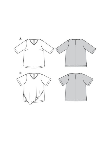 T-shirt patroon - Burda 6307