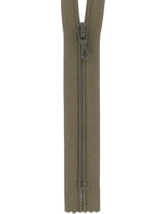 Nylon ritssluiting - Tabak