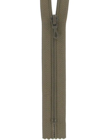 Nylon ritssluiting - Tabak
