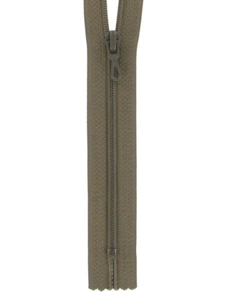 Nylon ritssluiting - Tabak