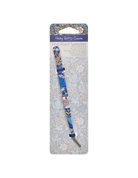 Borduurschaar voor overlockmachine 15 cm - Collectie blauwe bloemen