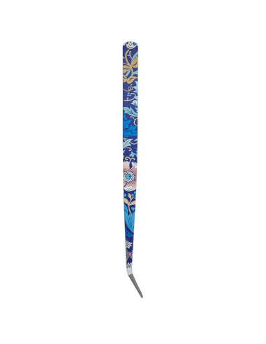 Klem voor overlockmachine 15 cm - Collectie blauwe bloemen
