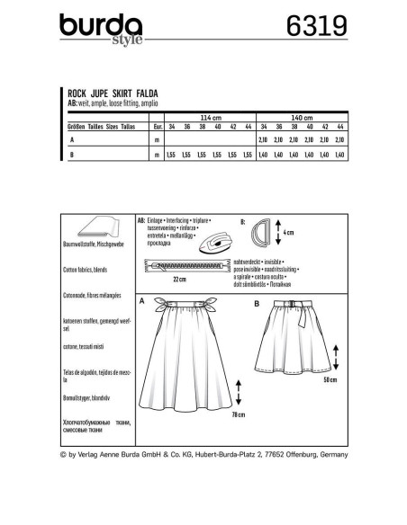 Rokpatroon - Burda 6319