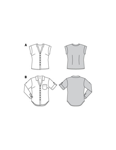 Blousepatroon - Burda 6326