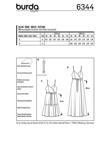 Jurkpatroon - Burda 6344