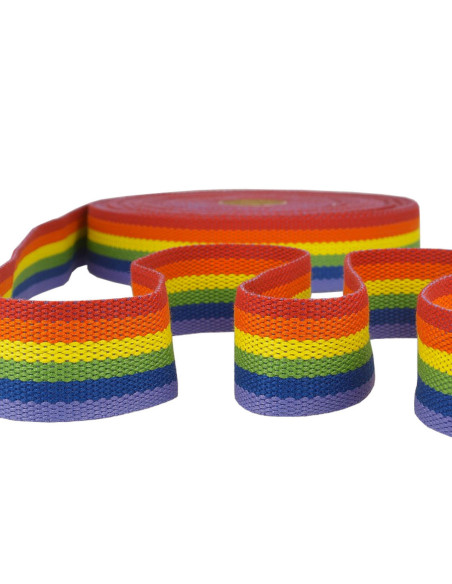 Polyester band - Regenboog