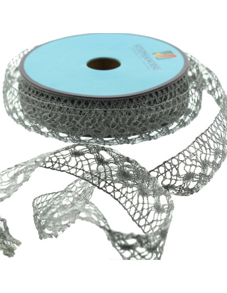 Lurex kant - Zilver