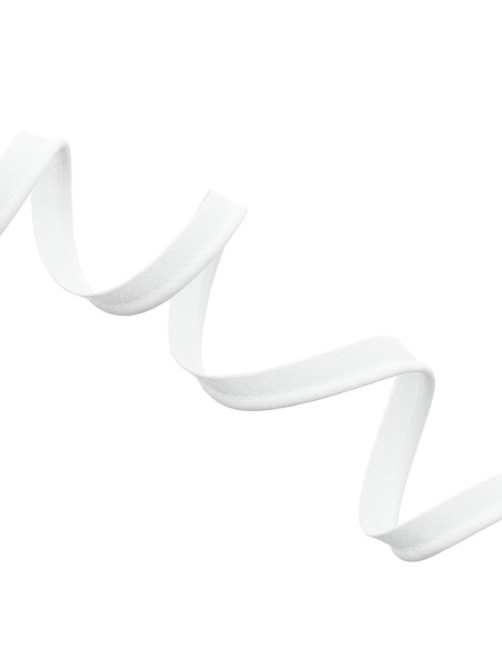 Textielpaspel 10 mm - Wit