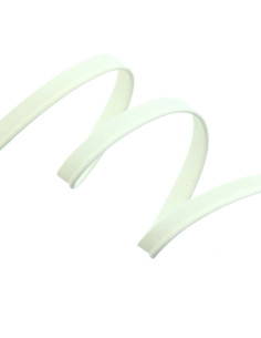 Paspelband volledig textiel 10 mm - Ecru