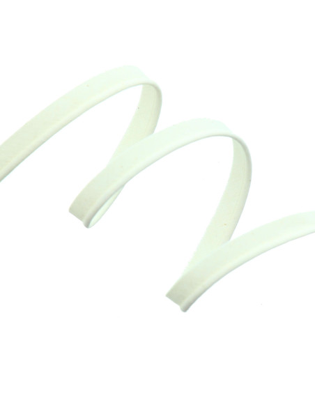 Paspelband volledig textiel 10 mm - Ecru