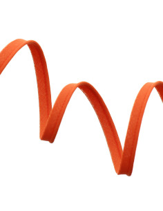 Paspelband volledig textiel 10 mm - Fel oranje