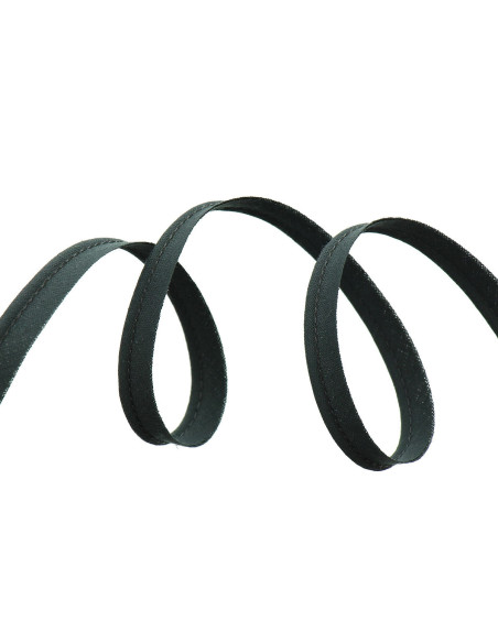 Paspelband volledig textiel 10 mm - Donkergrijs