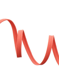 Paspelband volledig textiel 10 mm - Koraal