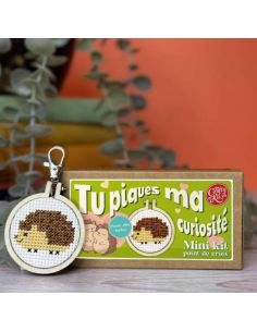 Mini borduurpakket kruissteek - Je prikkelt mijn nieuwsgierigheid