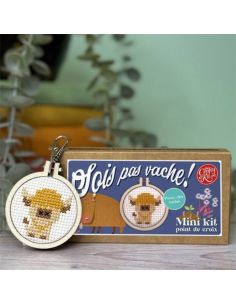 Mini borduurpakket kruissteek - Wees niet gemeen!