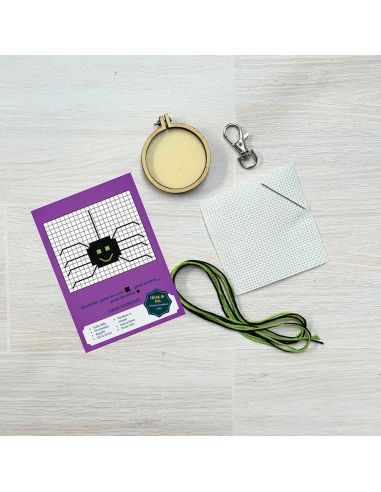 Mini borduurpakket kruissteek - Avondspin, hoop!