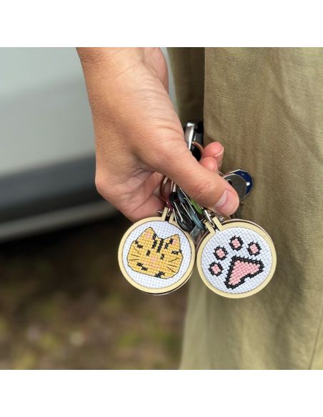 Mini borduurpakket kruissteek - Avondspin, hoop!