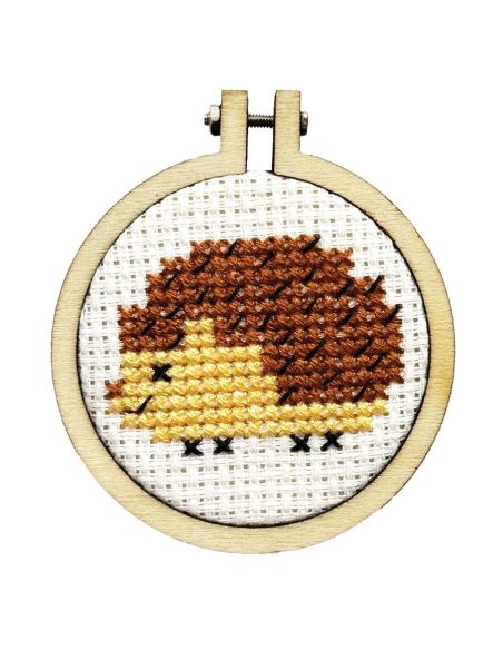 Mini borduurpakket kruissteek - Je prikkelt mijn nieuwsgierigheid