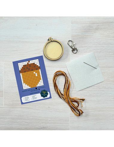 Mini kruissteek borduurpakket - Stop met lanterfanten