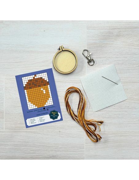 Mini kruissteek borduurpakket - Stop met lanterfanten