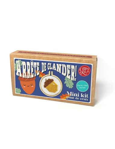 Mini kruissteek borduurpakket - Stop met lanterfanten