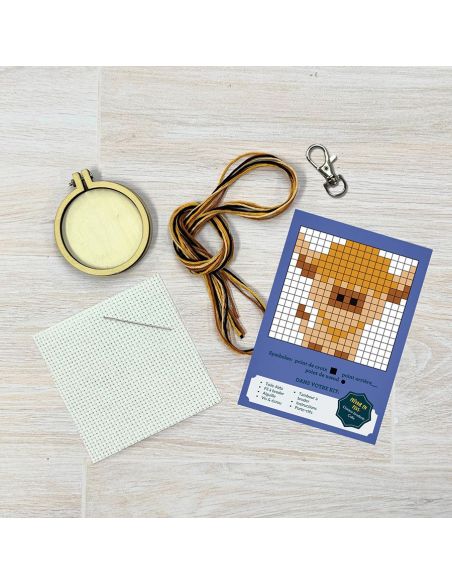 Mini borduurpakket kruissteek - Wees niet gemeen!