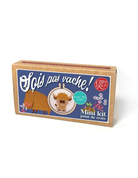 Mini borduurpakket kruissteek - Wees niet gemeen!