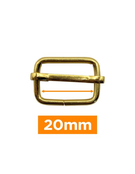 Premium schuifgesp - Goud 20 mm