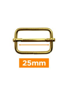 Premium schuifgesp - Goud 25 mm