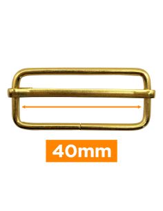 Premium schuifgesp - Goud 40 mm