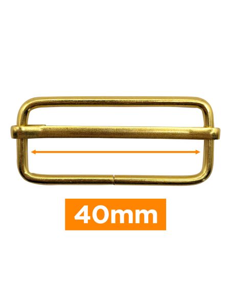 Premium schuifgesp - Goud 40 mm