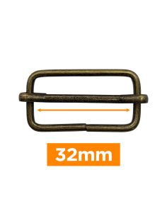 Premium schuifgesp - Brons 32 mm