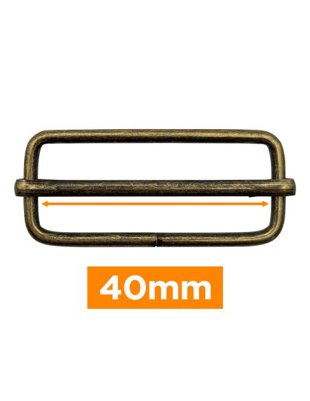Premium schuifgesp - Brons 40 mm
