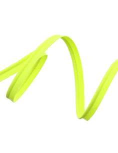 Paspelband volledig textiel 10 mm - Fluorgeel
