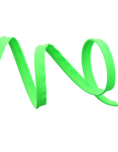 Paspelband volledig textiel 10 mm - Fluorescerend groen