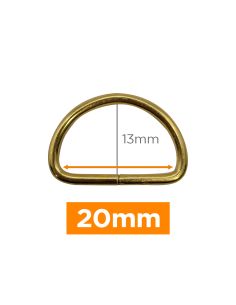 Premium D-ring - Goud 20 mm