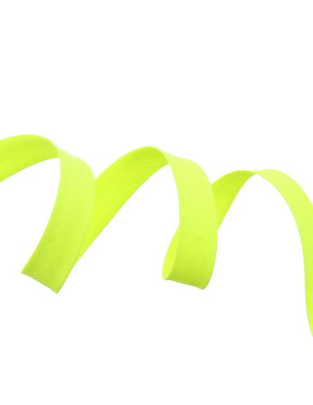 Fluorescerend gele textiel biaisband
