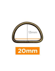 Premium D-ring - Brons 20 mm