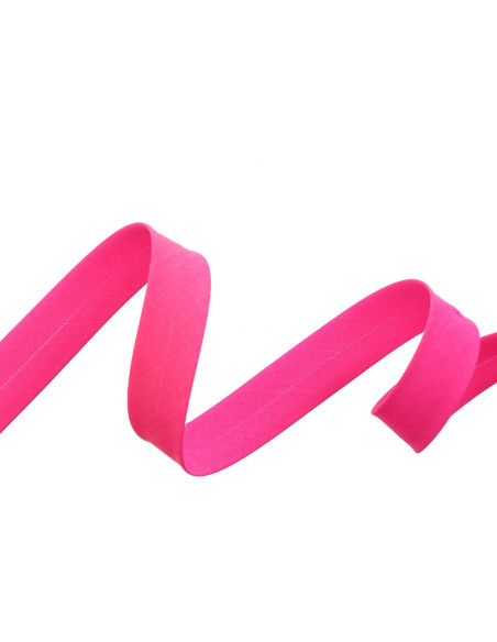 Fluorescerend roze textiel biaisband