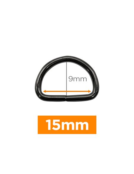 Premium D-ring - Geweerloop 15 mm