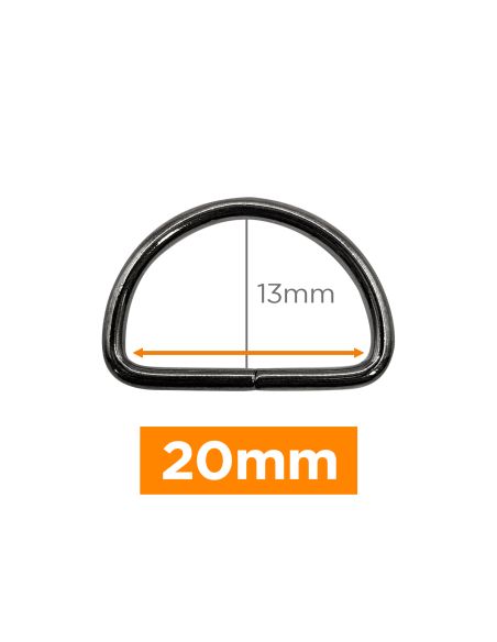 Premium D-ring - 20 mm kanonloop