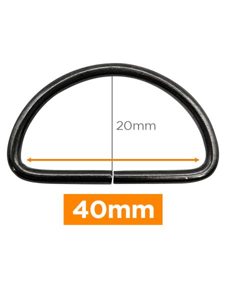 Premium D-ring - 40 mm kanonloop