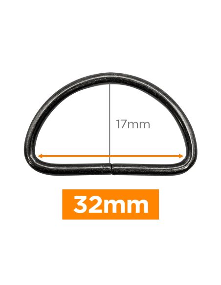 Premium D-ring - Geweerloop 32 mm